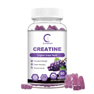 Nhãn Hiệu Riêng 60Pcs Creatine Monohydrate Gummies Vegan Xây Dựng Cơ Bắp Gummies Pre Tập Luyện Gummy