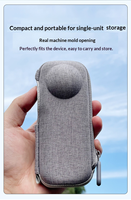 Sac de rangement en cuir personnalisé, étui de protection portable pour caméra d'action Insta 360 en déplacement