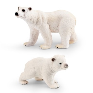 Giocattoli per il commercio estero di simulazione artica modello animale mammifero orso polare cucciolo Zoo tenuto in mano - Product Image 5