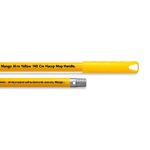 Manche de balai Mango Alu Pro Jaune 140 cm HACCP - Product Image 2