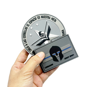 ODM Workshop User Defined 2D Soft Rubber Polyvinyl Chloride <b>Hook</b> Backing Specially Made Garment Emblem pvc patch - Product Image 2