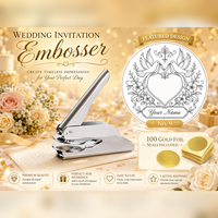 Timbres à embosser en métal personnalisés pour les faveurs de mariage, l'utilisation au bureau, les décorations de table, les embellissements d'invitations