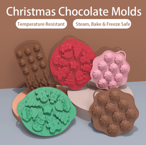 Issili Christmas Tree Chocolate Mold, Food-Grade Silicone Pastry & Cookie <b>Baking</b> Mold, Customizable - Product Image 3