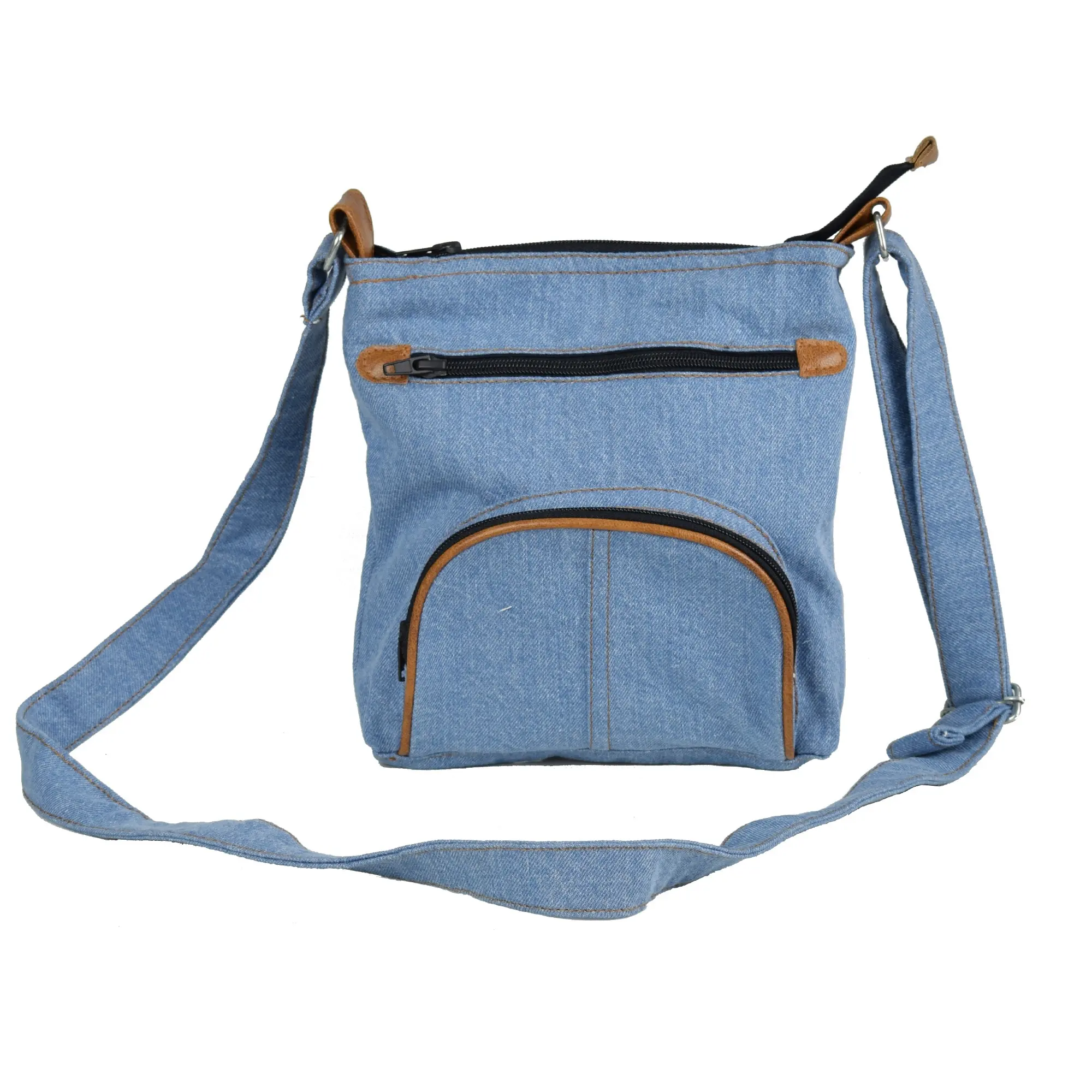 Sacs à bandoulière en Denim de coton à longue poignée pour femmes, sacoches en vrac