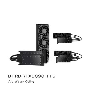 Carte graphique refroidie par eau intégrée <span class=keywords><strong>Bykski</strong></span> B-FRD-RTX5090-115 NVIDIA RTX5090 32 Go avec 3 ventilateurs - Product Image 1