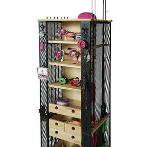 FISHINGFANS <span class=keywords><strong>Support</strong></span> de rangement <span class=keywords><strong>vertical</strong></span> multifonctionnel pour cannes à pêche, en bois et en métal, à base rotative, à fixer au mur, 78-152 cm - Product Image 4