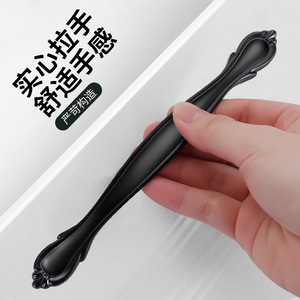 Modern Minimalist Aluminum Alloy Drawer Handle Bar Shape Durable Cabinet <b>Door</b> Pull European American Style Furniture - Product Image 3