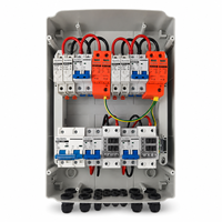 Boîtier de Combinaison Solaire Photovoltaïque IP65 1000V 2 Chaînes 2 Entrées 2 Sorties AC/DC avec Protection MCB & SPD