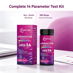 <span class=keywords><strong>Bandelettes</strong></span> de test urinaire HORYZON URS-14 14-en-1, <span class=keywords><strong>bandelettes</strong></span> de test d'analyse d'urine à 14 paramètres pour la vérification à domicile des problèmes rénaux, des infections urinaires et du diabète, 100 <span class=keywords><strong>bandelettes</strong></span> - Product Image 6