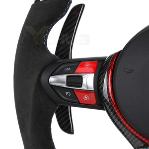<span class=keywords><strong>Volante</strong></span> Deportivo de Fibra de Carbono con Botones Rojos M1 M2 y Luces LED para BMW F01 F02 F10 F20 F22 F30 F32 M3 F80 M4 F82 M2 F87 - Product Image 3
