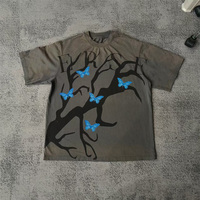 T-shirt d'été imprimé Southpole pour couples, ensemble décontracté surdimensionné, streetwear assorti, manches courtes, 300 grammes, style hip-hop