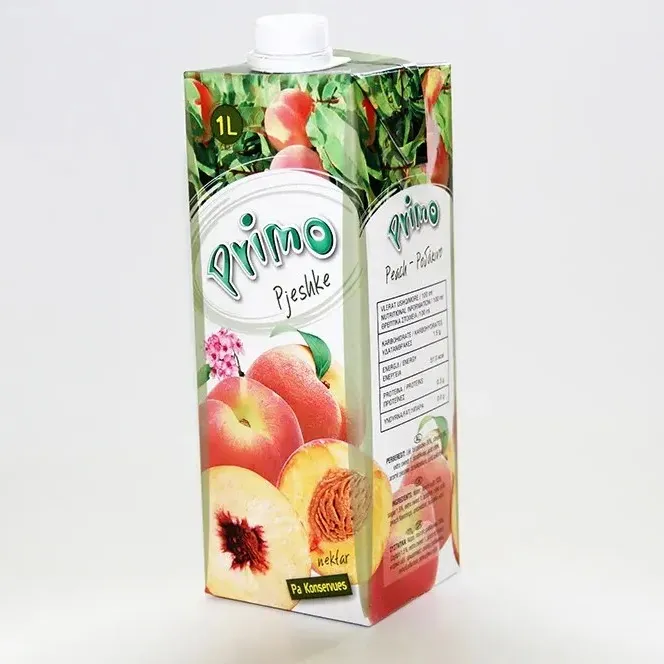 Custom Aseptic carton packaging for milk and juices milk carton juice carton beverage packaging paper box milk/juice box