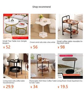 Table basse moderne design multicouche bon marché pour petit appartement Table d'appoint en bois simple pour meubles de maison - Product Image 2