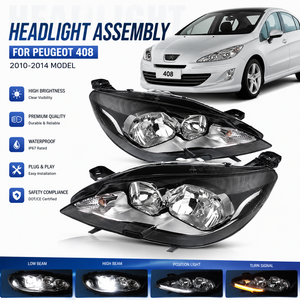 <span class=keywords><strong>Faros</strong></span> <span class=keywords><strong>LED</strong></span> mejorados para <span class=keywords><strong>Peugeot</strong></span> 408 2014-2018 T93, <span class=keywords><strong>LED</strong></span> DRL con señal de giro secuencial, lente proyector, Plug-and-Play - Product Image 1