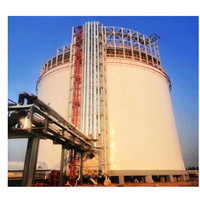 Réservoir d'essence Diesel réservoir de stockage de liquide soutenu au sol projet EPC pour le pétrole brut