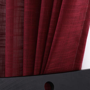 Rideau plissé Heybei Double Fly Yarn en polyester épais blanc, <span class=keywords><strong>non</strong></span> <span class=keywords><strong>transparent</strong></span>, avec rideau lumineux intégré - Product Image 3