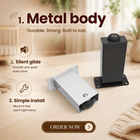 Robuste, bewegliche Möbelbeine mit Rollen, Metallstützen für Sofa, Tisch, TV-Schrank, Badezimmer-Waschtisch, Erhöhungs-Hardware-Set
