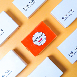 Sabun Label pribadi 100G Vitamin C, sabun asam Kojic penghilang tungau wajah bersih perawatan kulit mandi - Product Image 2