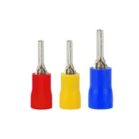 Terminal à sertir pré-isolé Phoenix Type PTV 10/13/18, connecteur de fil de type aiguille en cuivre rouge pour fils de 1,5/2,5/4/6 mm²