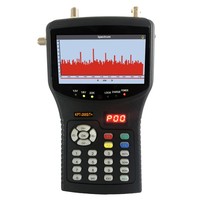 Buscador de Satélites con Pantalla IPS de 4.3 Pulgadas, H.265 Combo DVB-S2+T2+C+AHD+Análisis de Espectro KPT-266S/T+ Monitor HD