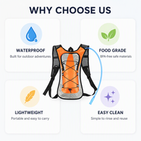 Sac à dos d'hydratation léger en polyester Ripstop pour cyclisme et randonnée en extérieur, personnalisable avec logo, OEM/ODM acceptable, vente en gros 2026