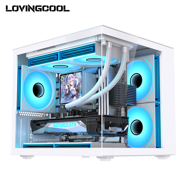 Lovingcool New Arrival Computer Gaming Pc Case USB3.0 Casing Pc Cabinet MATX Computer Cases Towers Case Pc With Tempered Glass