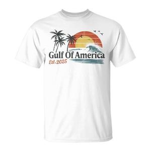 T-shirt da spiaggia vintage retrò Gulf Of America Est 2025 - Product Image 1