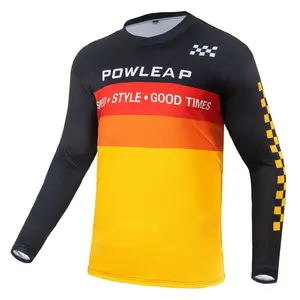 Abbigliamento personalizzato abbigliamento da ciclismo manica lunga Top Ride abbigliamento da montagna MTB Quick Dry bicicletta bici ciclismo maglia per uomo