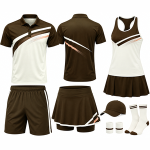 Uniforme de tennis personnalisé pour équipe adulte professionnelle avec logos, noms et numéros personnalisés, respirant, 100% polyester, qualité supérieure - Product Image 4