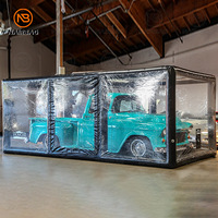 Transparent étanche sauter voiture Garage stockage tente spectacle voiture Garage Portable anti-poussière gonflable couverture de voiture tente