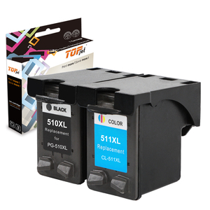 Cartouche d'encre couleur remanufacturée Topjet PG510 510XL 511XL PG510XL CL511XL 510 511 pour imprimante <span class=keywords><strong>Canon</strong></span> <span class=keywords><strong>PIXMA</strong></span> MP230 <span class=keywords><strong>MP240</strong></span> MP250 - Product Image 1