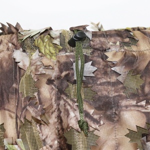 Traje Ghillie de <span class=keywords><strong>Camuflaje</strong></span> de Poliéster Transpirable con Diseño de Hojas para Caza de Francotiradores y Ropa de <span class=keywords><strong>Camuflaje</strong></span> para Esconderse al por Mayor - Product Image 6