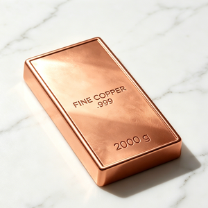 2kg .999 Fine Pure Copper Bullion <b>Bar</b> Custom Engraving Decoration Collection Gift Ingot - Product Image 4