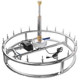 Ensemble de fontaine de jardin en acier inoxydable personnalisé de haute qualité belle couronne d'eau vente du fabricant bon effet - Product Image 3