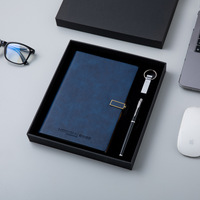Coffret cadeau VIP carnet de notes exécutif USB A5 avec porte-stylo coffret avec logo personnalisé