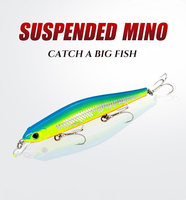Leurre dur Minnow 115 mm 17,5 g, leurre flottant réaliste pour la pêche au brochet, à la truite et au brochet en eau douce et salée