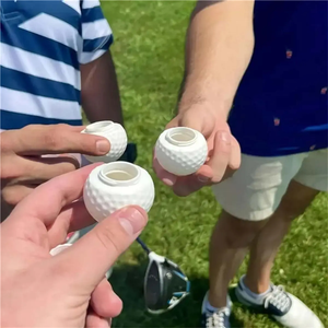 Mini <b>Golf</b> Fan Shaped Glass Food Grade ABS Plastic <b>Golf</b> Ball Formed Drink Cup Fun Entertainment Sports Trainer - Product Image 5