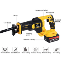 Outils de coupe portables multifonctionnels Scie sauteuse électrique au lithium Scie alternative