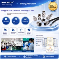 Peralatan Kontrol Industri ADAMICU Konektor Bundar M12 Kompatibel untuk Sinyal Steker Penerbangan 6P Male Push-Pull