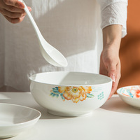 Ensemble cadeau de bol et assiette en céramique Fortune Peony |   Options d'ensembles assortis |   Vaisselle de luxe pour les cadeaux de mariage et les cadeaux d'entreprise