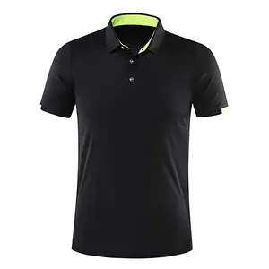 Poloshirt Katoenen Gebreid Poloshirt Golfshirt Polo Vrouwen Unisex Witte Kleur