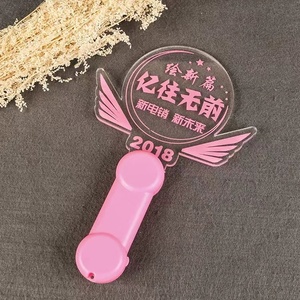 Hengyao-Palo de luz fluorescente para concierto, personalizado, bricolaje, acrílico, intermitente, imagen de personal de dibujos animados, palo flash para concierto - Product Image 6
