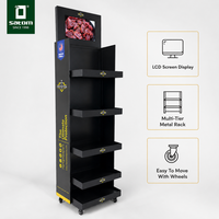 Support d'affichage personnalisé pour aliments et boissons, présentoir de vente au détail POP avec écran LCD pour la promotion en magasin