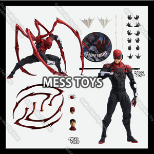 Hot New MessToys <span class=keywords><strong>Spider</strong></span>-<span class=keywords><strong>Man</strong></span> PVC Action Figure nero rosso Anime tema militare statuetta personaggio supereroe decorazione personaggio - Product Image 6