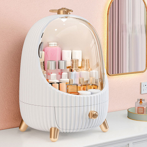 Boîte de rangement cosmétique en plastique PP anti-poussière avec lumière LED en forme de pingouin mignon pour tiroir de salle de bain - Product Image 6