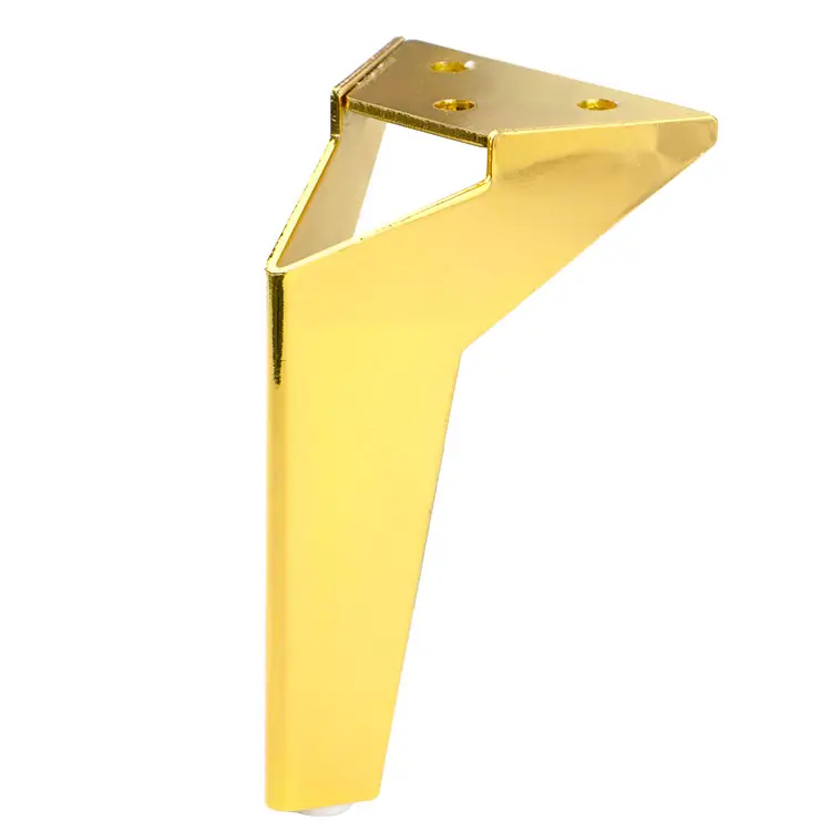 Modern metal furniture legs 150mm golden sofa bed legs with the rubber