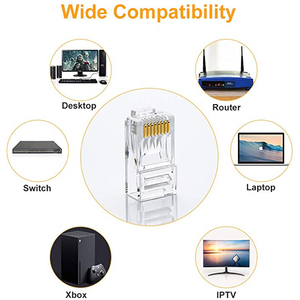1000 pièces/sac connecteur de prise Rj 45 Cat5 <span class=keywords><strong>Cat</strong></span> 6 Rj45 connecteur d'arc - Product Image 6