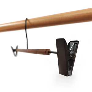 Siêu Mỏng Được Thiết Kế Gỗ Váy Móc Áo Có Có Thể Điều Chỉnh Chất Lượng Cao Màu Đen Clip Phù Hợp Với Vớ Quần Jean Trẻ Em Quần Áo - Product Image 2