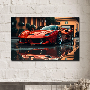 Grosir lukisan kanvas mobil olahraga cetak seni dinding keren dekorasi dinding mobil hadiah anak laki-laki untuk dekorasi rumah - Product Image 1