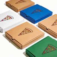 Boîte en papier biodégradable à double paroi, couleur unie, résistante à la graisse, économique, pour sushi, burgers, pizzas à emporter